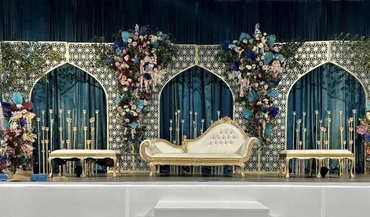 Exquisite Wedding Stage Setup at Nirmal's Saptapadi Resort
